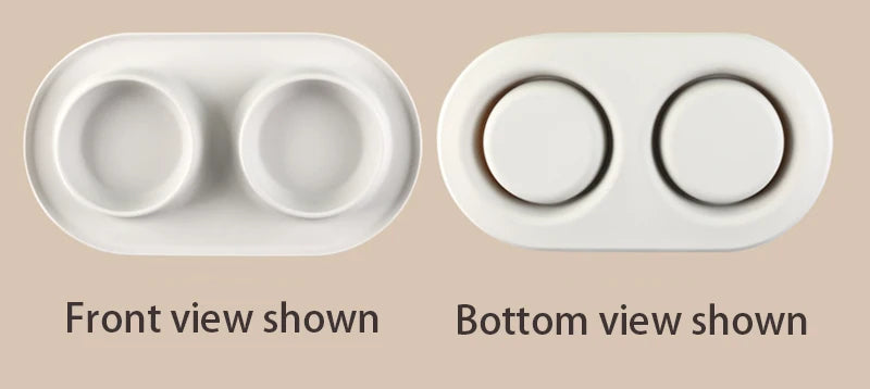 Portable Silicone & Stainless Steel Pet Double Bowl - Foldable Travel Feeder for Dogs and Cats