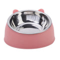15° Raised Cat & Dog Bowl - 100ml Ergonomic Neck Guard Pet Feeder with Non-Slip Base