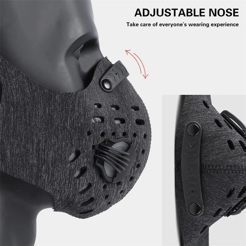 The Pure-Breath Mask: High-Airflow Reusable Face Mask with Carbon Filter