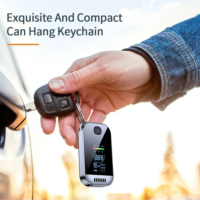 Breathalyzer with LCD Display and Non Contact Sensor Technology