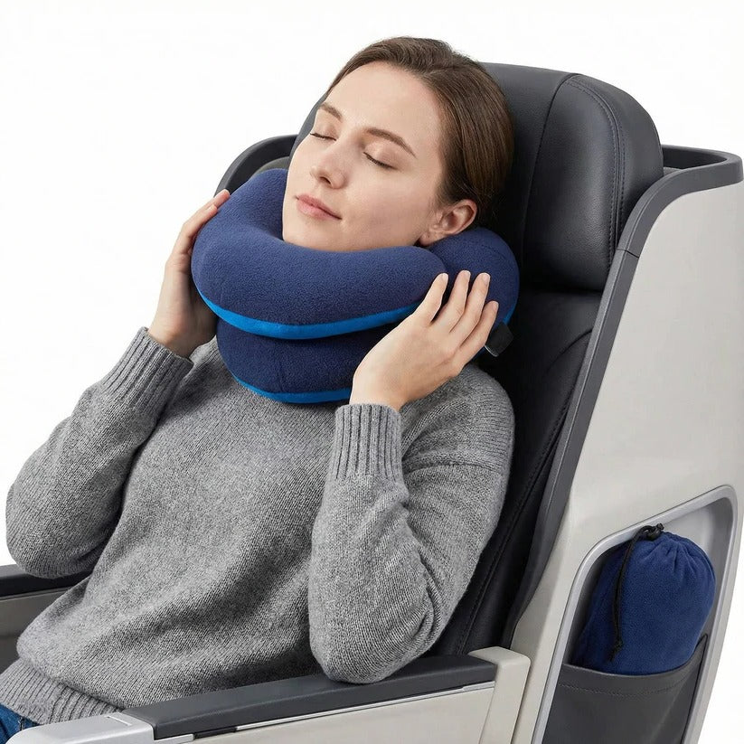 The Season-Sync Pillow: Reversible Microfleece Neck Support for All Climates