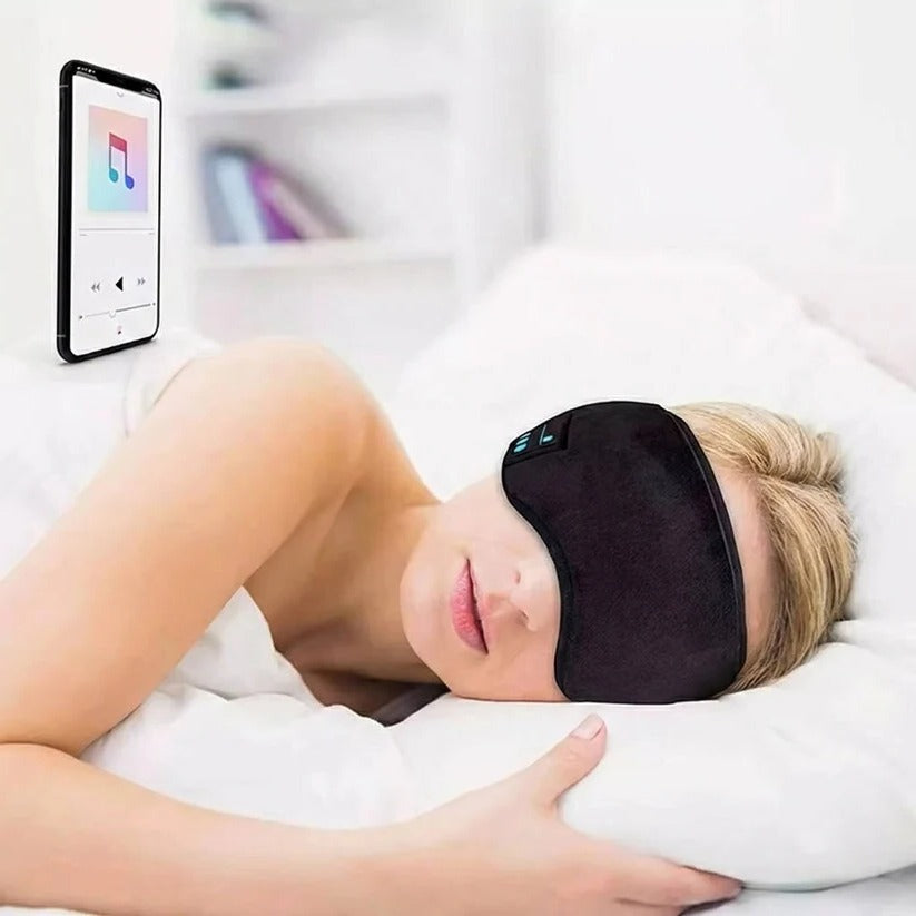 The Sleep-Cocoon: Bluetooth Headphones Mask with 100% Blackout Design