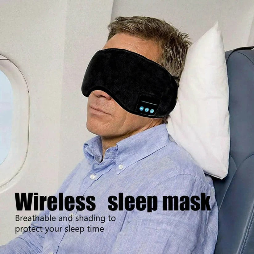 The Sleep-Cocoon: Bluetooth Headphones Mask with 100% Blackout Design