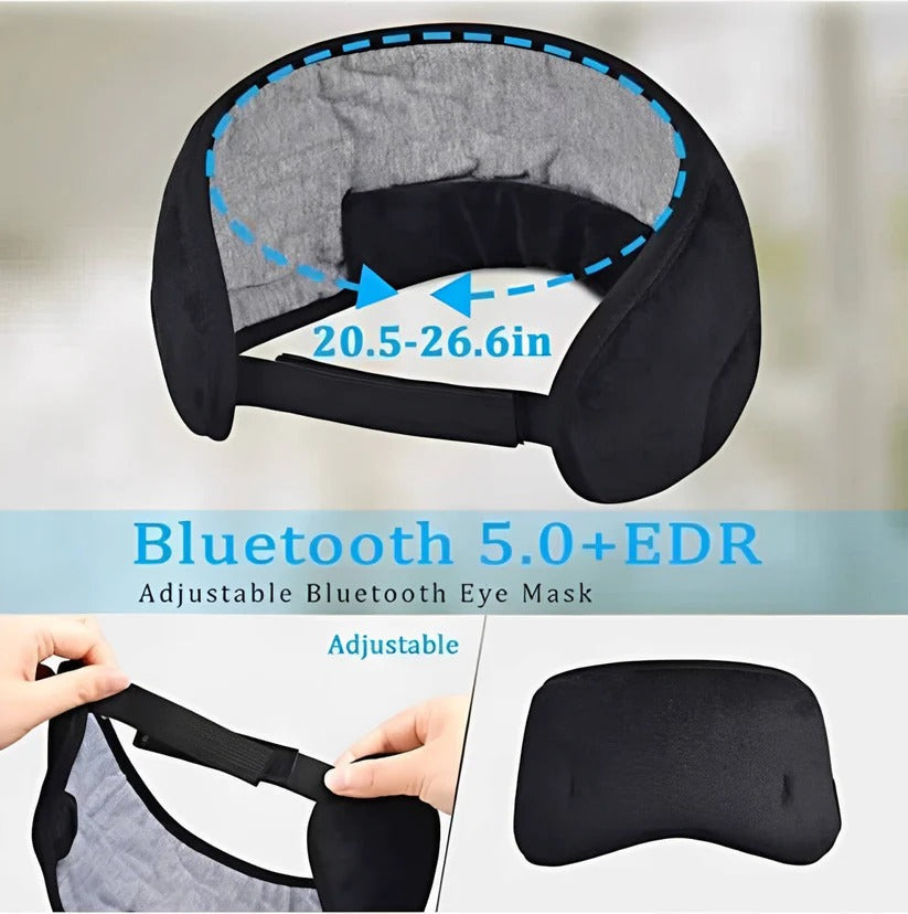 The Sleep-Cocoon: Bluetooth Headphones Mask with 100% Blackout Design